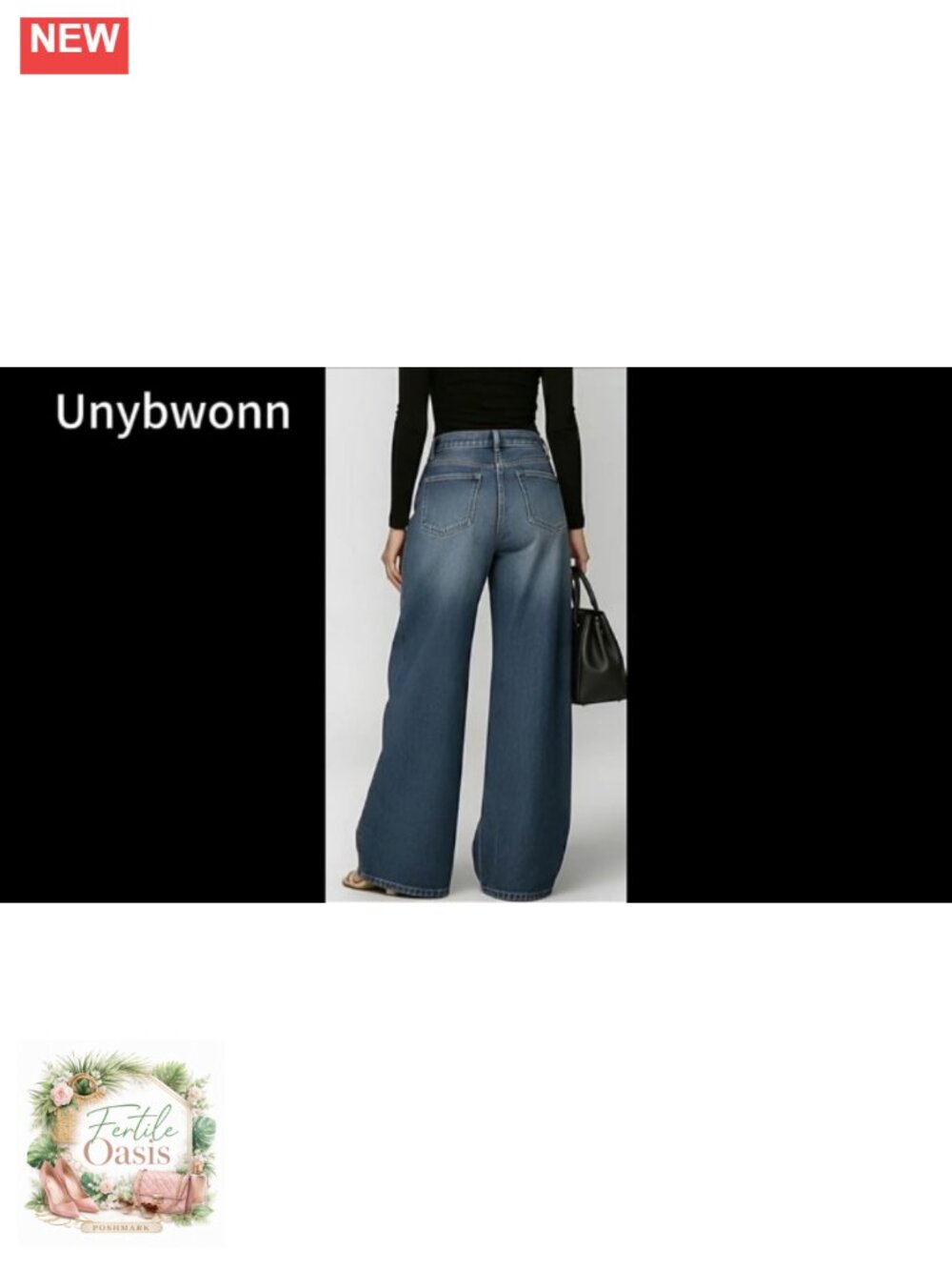 Wide Leg High Waist Metal Ring Cut-Out Barrel Jeans - Picture 6 of 6